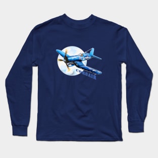 Vought F4U Corsair WW2 American Fighter Long Sleeve T-Shirt